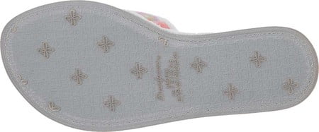 dearfoams women's beatrice microfiber terry slide with quilted vamp slipper
