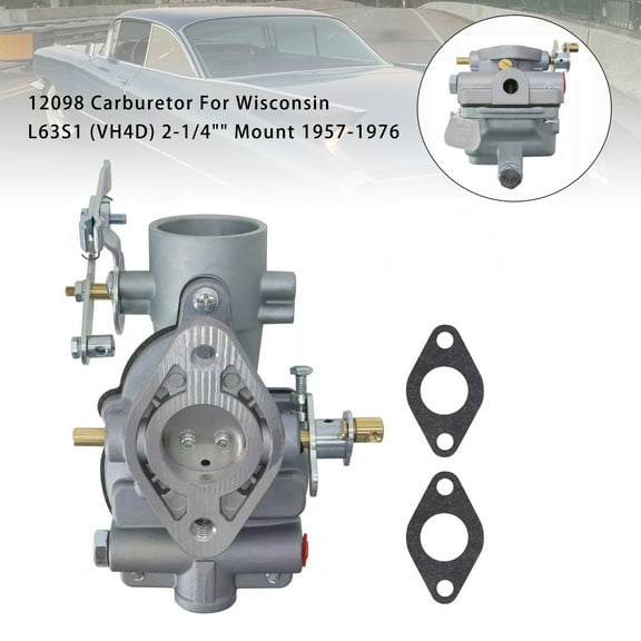12098 Carburetor For Wisconsin L63S1 (VH4D) 2-1/4" Mount 1957-1976