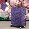 thumbnail image 4 of Purple Leopard Print Luggage Cover Fashion Suitcase Cover Baggage Covers Fit 25-28 Inch Luggage (Go Travel), 4 of 5