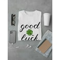 thumbnail image 3 of Good Luck (Green Clover) Tee Men's -Image by Shutterstock, 3 of 4