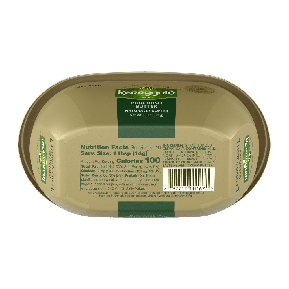 Kerrygold Grass Fed Pure Irish Butter Variety Pack - 4 Salted (8