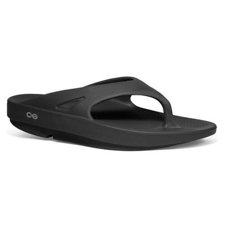 - OOFOS Black Sandals-Women's 10 / Men's 8