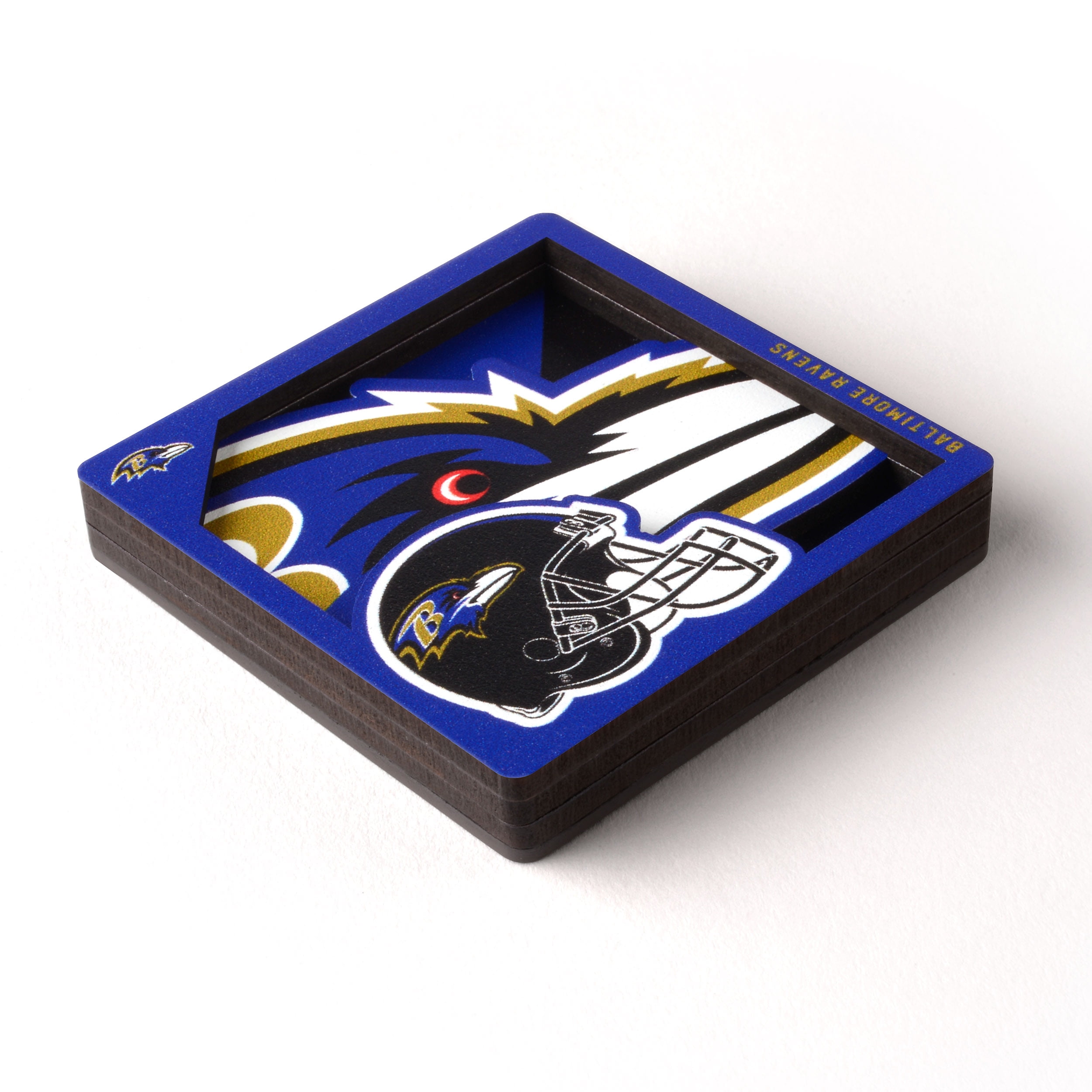 YouTheFan NFL Baltimore Ravens 3D Logo Series Magnet