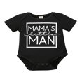 thumbnail image 1 of Combinaison à Manches Courtes avec Imprimé Lettre Baby Romper, 1 of 5