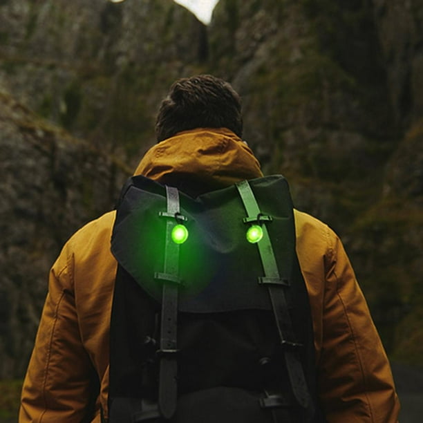 Mochila portatil para deportes al aire libre luz con cremallera lampara de advertencia Universal luces de bicicleta para productos deportivos
