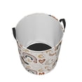 thumbnail image 3 of XMXT Collapsible Laundry Basket, Butterfly Dreamcatcher Print Polyester Waterproof Laundry Hamper, 62L, 3 of 8