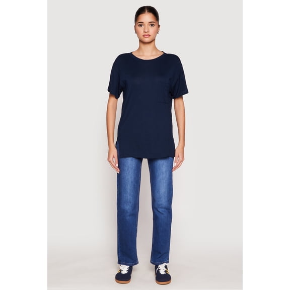 Women's Side Slit Pocket T Shirt