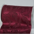 thumbnail image 2 of The Ribbon People Burgundy Red Floral Wired Craft Ribbon 8" x 20 Yards, 2 of 2
