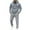 C-GY1205, variant on DHFJKG Mens Tracksuit 2 Piece Set Jogging Sweat Track Suits Quarter Zip Hooded Sweatshirt With Joggers Ankle-Tied Pants Sportswear Athleisure Cozy Outfit