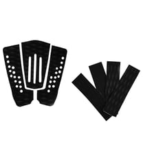 Luwecf 7 Pieces (2 Sizes) Non-Slip Diamond Grooved Black EVA Traction Pad Rear Pad Deck