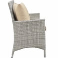 thumbnail image 4 of Modway Pont 4 Pièces Extérieur Patio Conversation Ensemble avec Oreiller en Beige, 4 of 5