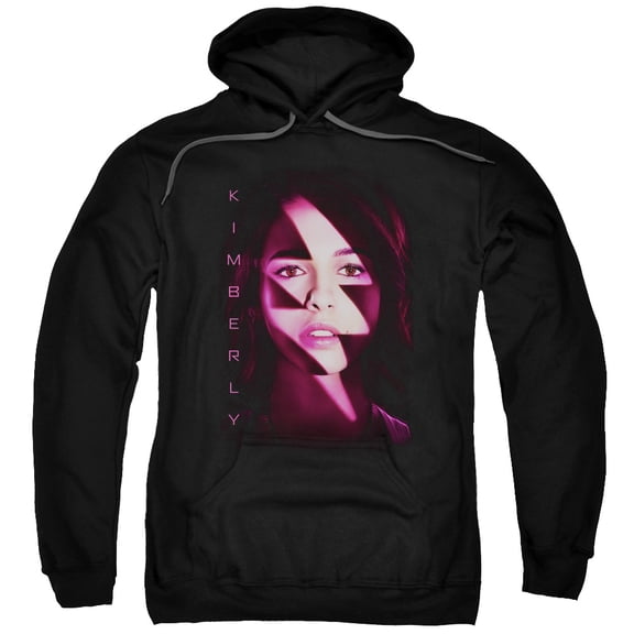 Power Rangers Kimberly Bolt Adult Pullover Hoodie Sweatshirt Black