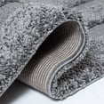thumbnail image 5 of SAFAVIEH Florida Mason Bordered Shag Runner Rug, Grey, 2'3" x 5', 5 of 11