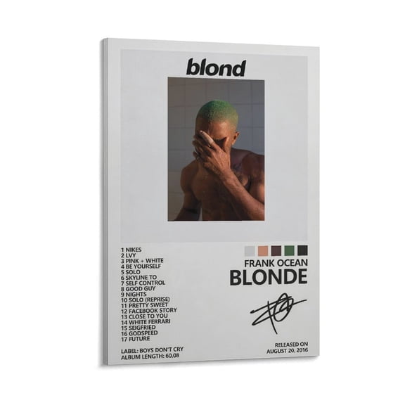 Frank Ocean Poster (4) Poster Cool Artworks Painting Wall Art Canvas Prints Hanging Picture Home Decor Posters Gift 24x36inch(60x90cm)
