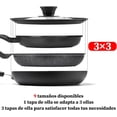 thumbnail image 3 of Juego de tapas para sartenes universales de 3 piezas, Tapa para sarten de silicona templada, Adecuada para sartenes, Ollas, Sartenes y otros utensilios de cocina, 3 of 4