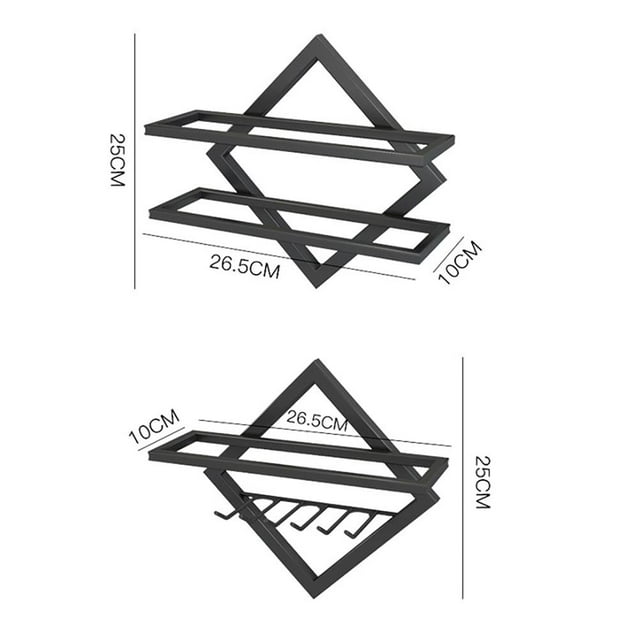 Estante de Metal rústico para vino, soporte colgante para copa de vino, estante de almacenamiento de cocina hogareña para restaurantes, clubes y bares