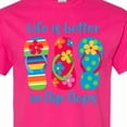 thumbnail image 4 of Inktastic Life is Better Flip Flops T-Shirt, 4 of 5
