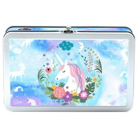 Find It Tin Pencil Box Unicorn