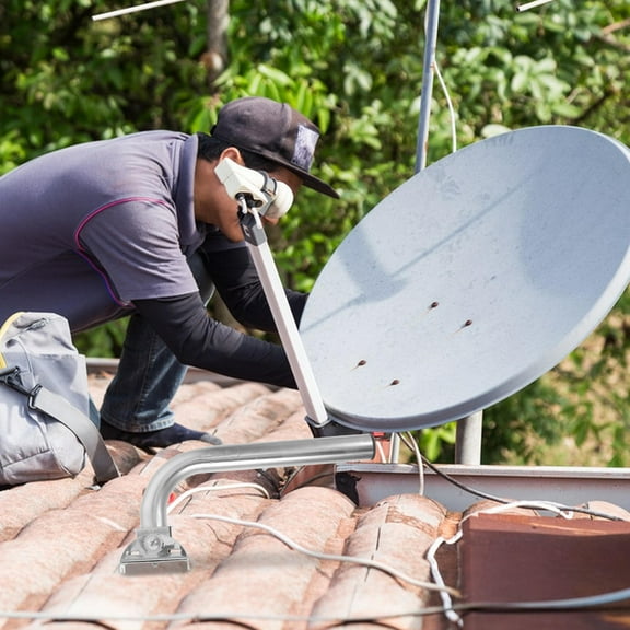 HEMOTON  Electronics Pole for outside Antenna Installation Attic Mounting Silver