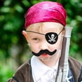 thumbnail image 2 of 12 parches de ojo de pirata, fieltro negro, un ojo, calavera, capitán para Halloween oso de fresa Electrónica, 2 of 5