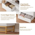 thumbnail image 5 of Dresser for Bedroom, 53.5" Modern 7 Drawer Dresser with Gold Handles and Metal Legs, Dressers & Chest of Drawers for Hallway, Entryway, 5 of 6