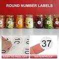 thumbnail image 3 of 1 Inch Number Stickers, Number 37 Sticker Numbers Labels Round Small Vinyl Self Adhesive Label Circle Decals 500 Pcs 1 Roll for Photo Album Poster Table, Black, 3 of 6