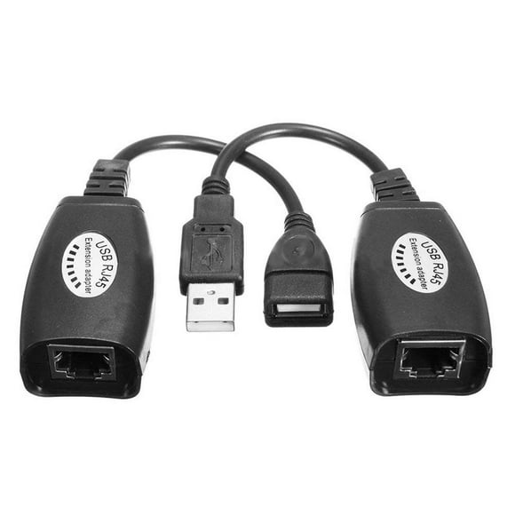 shiyou-Up to 150Ft USB RJ45 Cat5 Cat6 Ethernet Extender Extension Repeater Adapter -