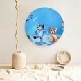 thumbnail image 2 of Lsque Bluey Pattern Ceramic Decorative Plate Decorative Plates with Display Stand Personalized Porcelain Plate Ceramic Ornaments for Wall Hanging Decoration-8in, 2 of 6