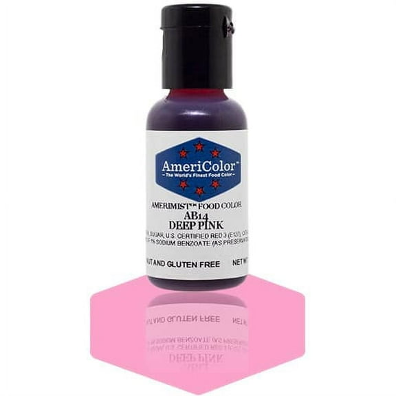 AmeriColor AmeriMist Deep Pink, .65 Ounce, Airbrush Food Color