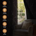 thumbnail image 2 of Tchckioa Botanical Pattern Blackout Curtains,52x96 Inch Grommet Drapes for Living Room,2 Panels, 2 of 9