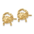 thumbnail image 6 of 14k Yellow Gold Solid Crab Post Earrings, 6 of 7
