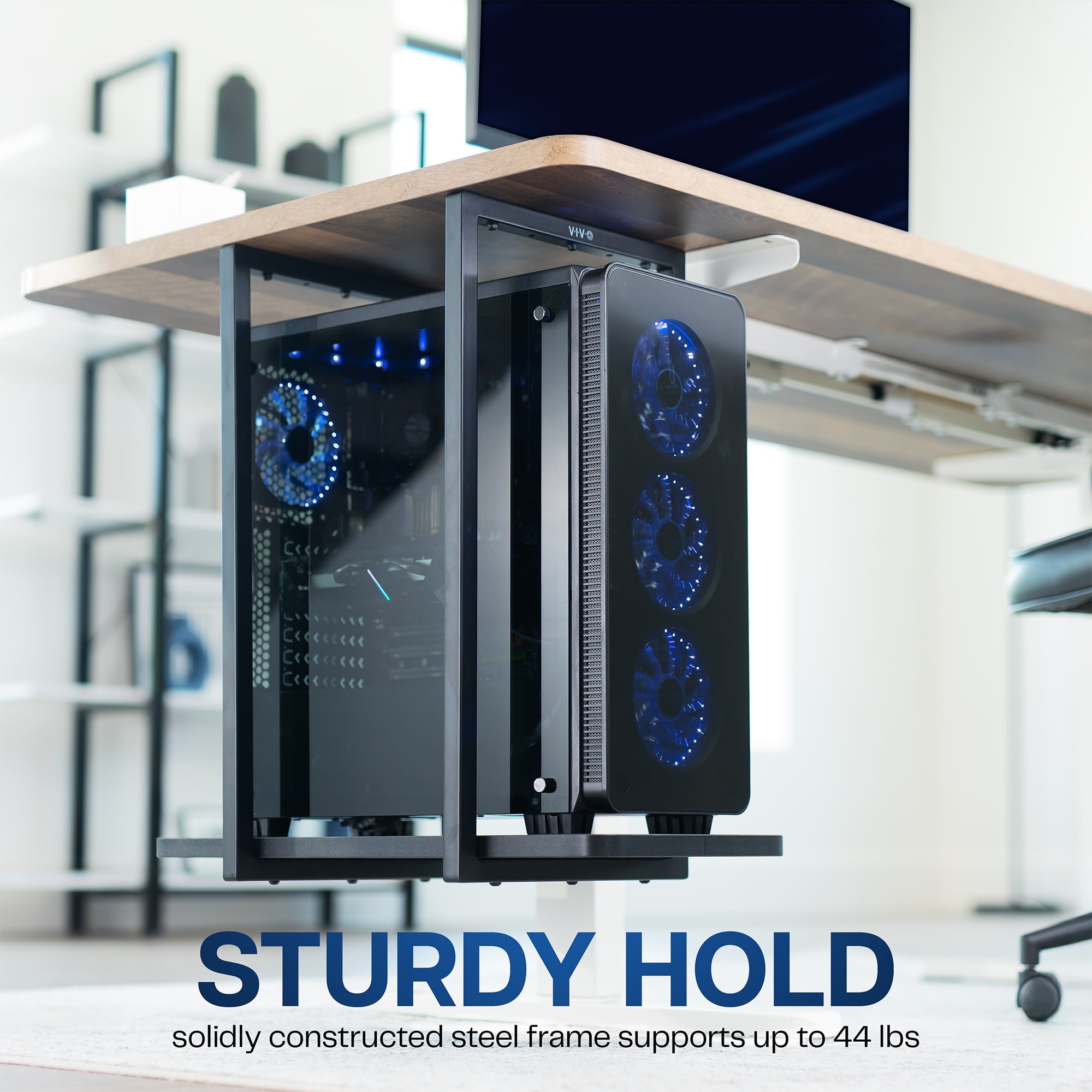 VIVO Large Under Desk PC Shelf Mount