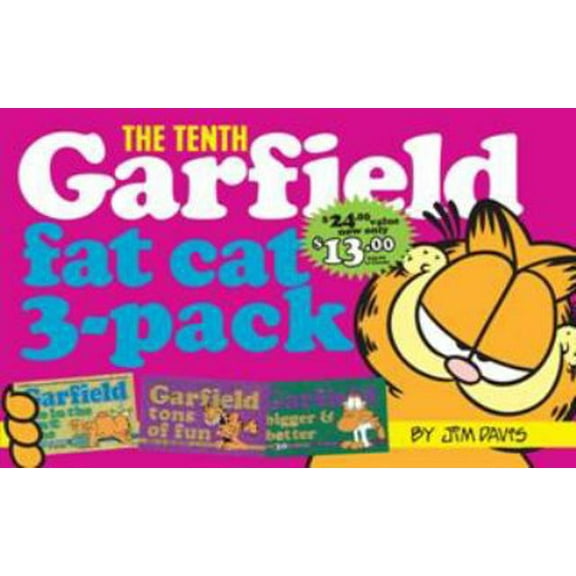 Pre-Owned Garfield Fat Cat 3-Pack #10: Contains: Garfield Life in the Fat Lane (#28); Garfield Tons of Fun ( (Paperback) by Jim Davis