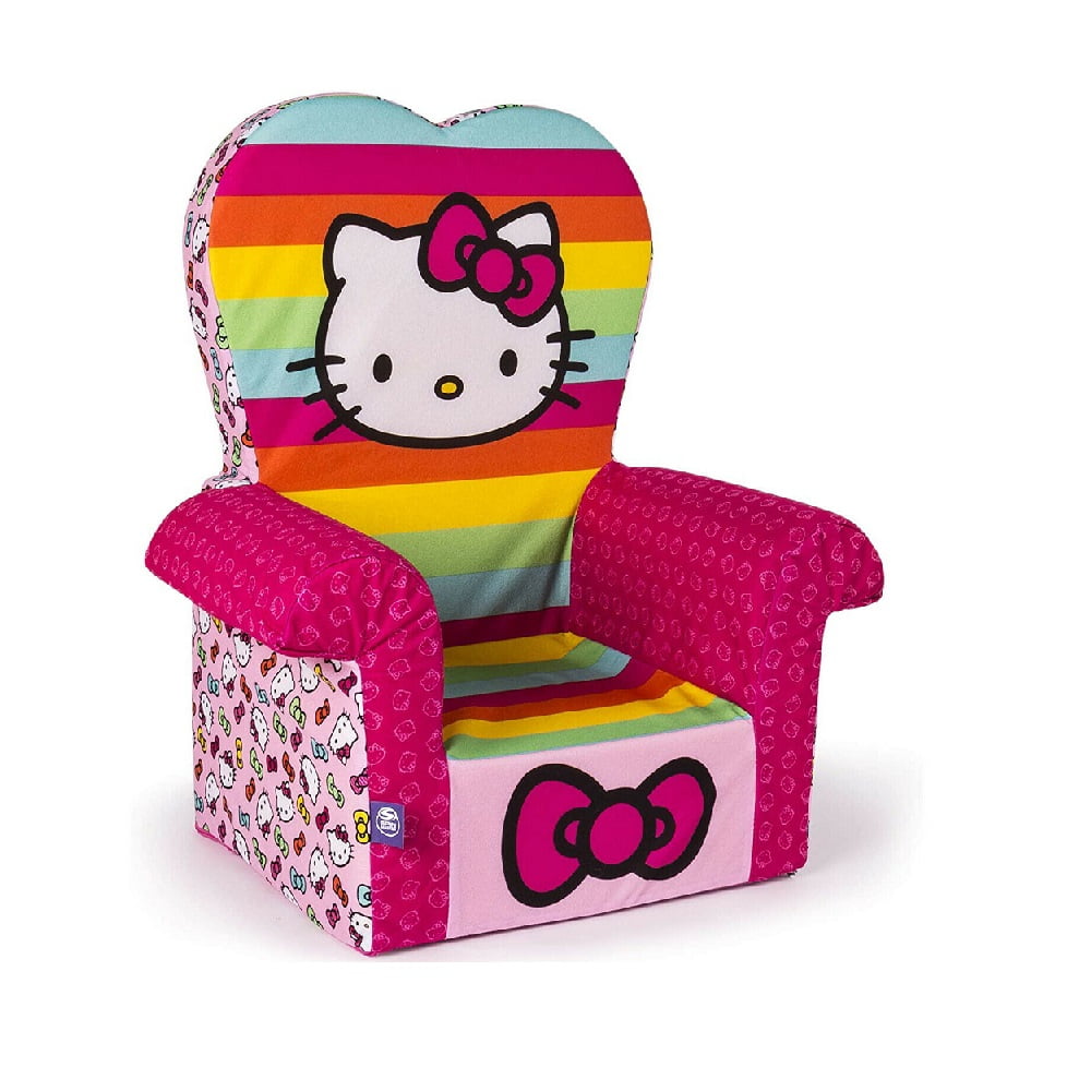 Comfy Foam Toddler High  Back Chair  Rainbow Hello  Kitty  