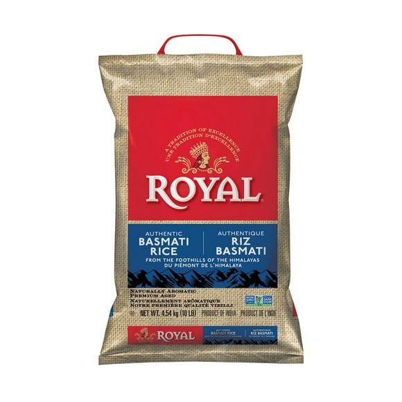 Royal White Basmati Rice - 10LB, Authentic Basmati Rice