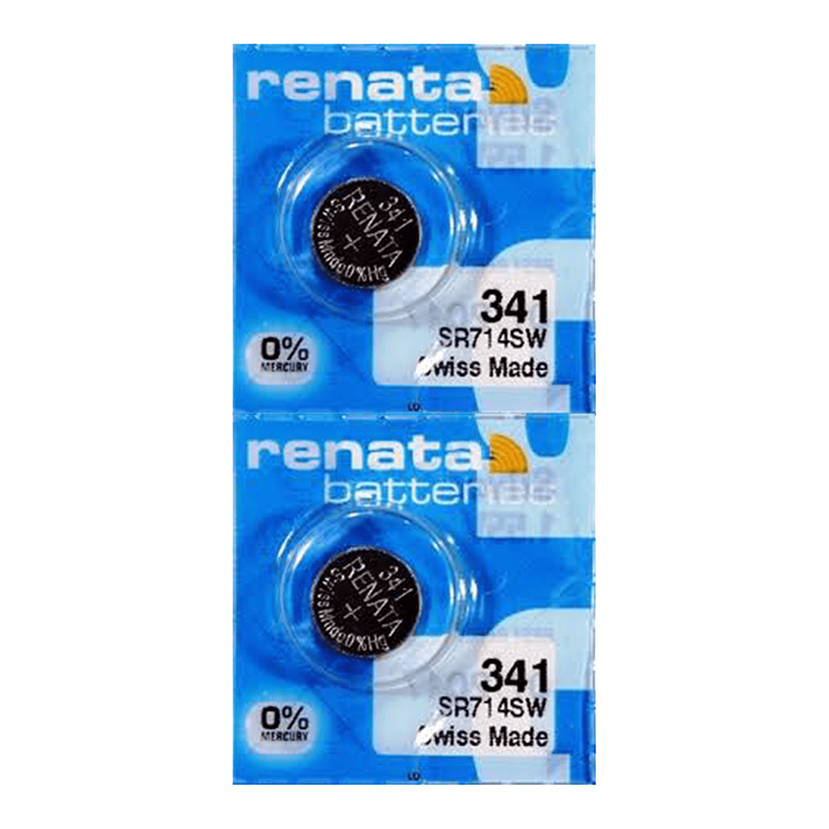 Renata 341 SR714SW Batteries - 1.55V Silver Oxide 341 Watch Battery (2 ...