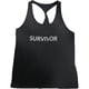 thumbnail image 1 of L.A.M. Womens Survivor Racerback Tank Top black S, 1 of 2