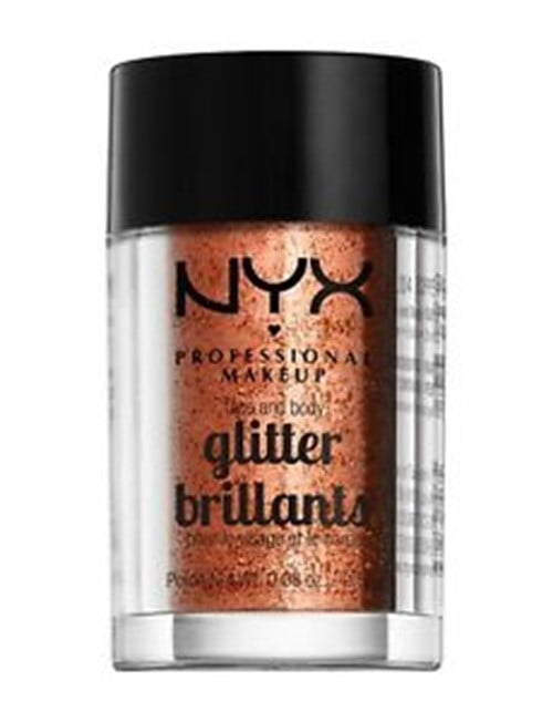 NYX GLITTER 0.08 OZ COPPER NYX/FACE & BODY GLITTER (COPPER) 0.08 OZ