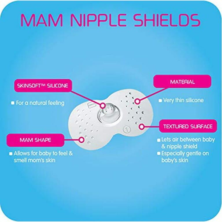 2 x Silicone Nipple Shields Protectors Shield Breast Feeding for Baby WLB  .ac