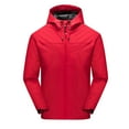 thumbnail image 2 of LOVZFMLL Jackets for Men Fall Thin Coat Windproof Single-Layer Casual Long Sleeved Solid Color Hooded Top, 2 of 9