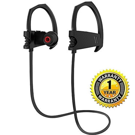 Bluetooth Headphones, Best Wireless Sports Earphones w/Mic Waterproof HD Stereo Sweatproof Earbuds for Gym Running Workout