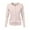 Khaki, variant on Hontri Women's Cardigan Women's Round Neck Cardigan Knitted Long Sleeved Large Yards Loose Solid Color Short Sweater Jacket Cardigan Hot Pink L