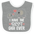 thumbnail image 3 of Inktastic Best Gigi Grandma Ever Grandchild Boys or Girls Baby Bib, 3 of 4