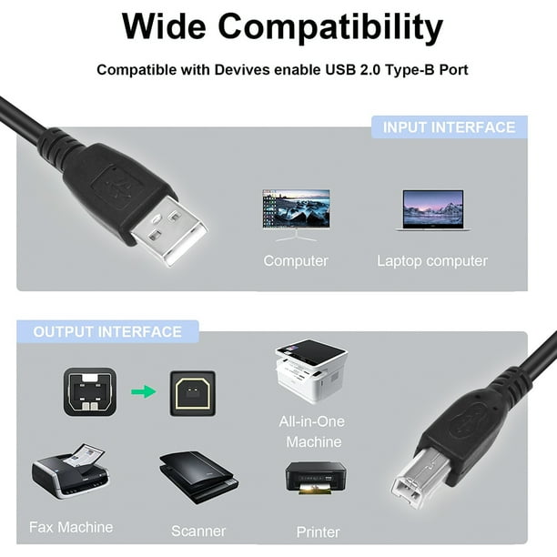 Aprelco USB Cable Cord Compatible with Pioneer DJ Controller DDJ