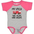 thumbnail image 3 of Inktastic Uncle Firefighter for Nephew Boys or Girls Baby Bodysuit, 3 of 5