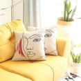thumbnail image 2 of Bohemian Set of 2 Handmade Decorative Throw Pillow Abstract Jacquard 18" x 18" Multi-Color Square for Couch, Bedding, 2 of 3