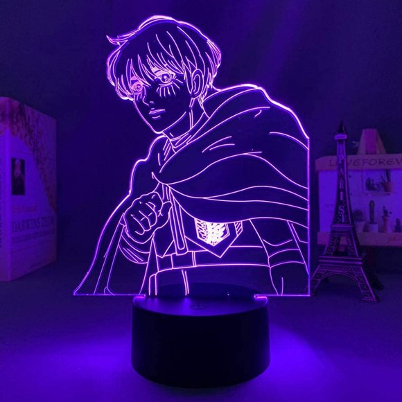 Beautiful Gift 3D Anime Illusion Night Lightattack On Titan Hange Zoe Lamp for Home Decor Birthday Gift Manga Attack On Titan Led Lamp Hange