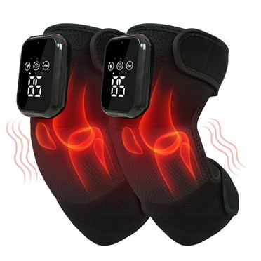 Kidsol Heating Knee Massager, 2PCS Cordless Knee Massager with Heat and Vibration, Knee Heating Pad, Heated Knee Elbow Shoulder Brace Wrap