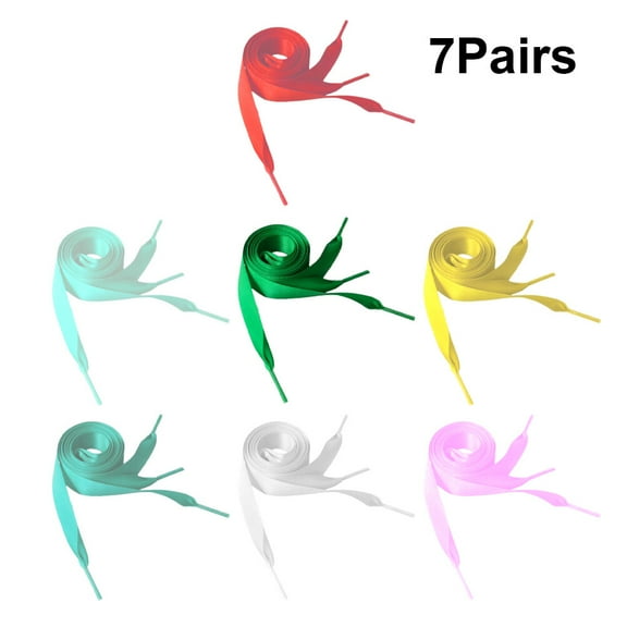 LIFKOME 7 Pairs Sneakers Shoe Laces Bulk Lace Shoelaces Shoelaces for Boots 120x2cm