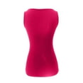 thumbnail image 5 of FRSASU Sequin Tank Tops for Women Shiny Sleeveless Slim Shirts Fashionable Round Neck Tank Top Hot Pink L, 5 of 6